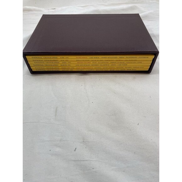 Vintage Nat Geo Jan–Jun 1992 Slipcover Set | Travel, Collector, Geo - Picture 1 of 16